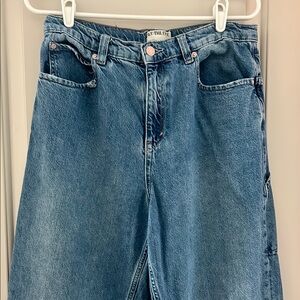 Free People Wide Leg Denim Jeans